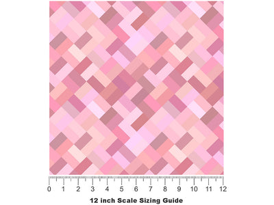 Pretty Palermo Mosaic Vinyl Film Pattern Size 12 inch Scale~Rwraps Pretty Palermo Mosaic Sizing Chart~2