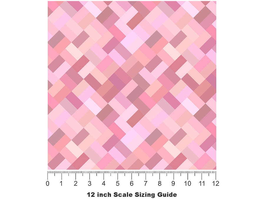 Pretty Palermo Mosaic Vinyl Film Pattern Size 12 inch Scale~Rwraps Pretty Palermo Mosaic Sizing Chart~2