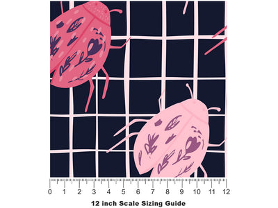 Pretty Pests Bug Vinyl Film Pattern Size 12 inch Scale~Rwraps Pretty Pests Bug Sizing Chart~2