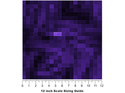 Pretty Picotee Pixel Vinyl Film Pattern Size 12 inch Scale~Rwraps Pretty Picotee Pixel Sizing Chart~2