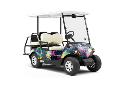 Pretty Pollinators Birds Wrapped Golf Cart