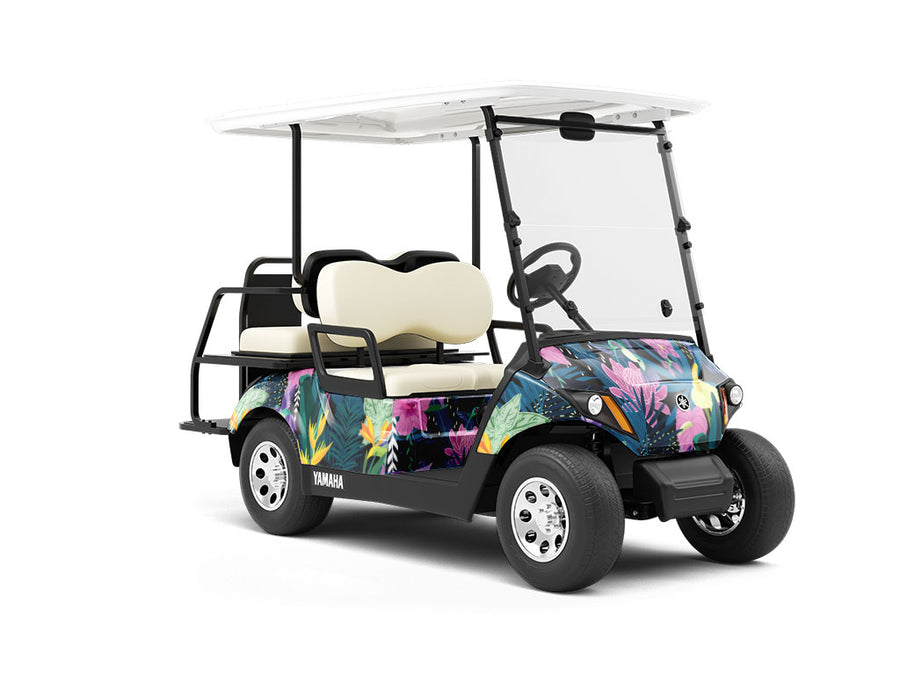 Pretty Pollinators Birds Wrapped Golf Cart