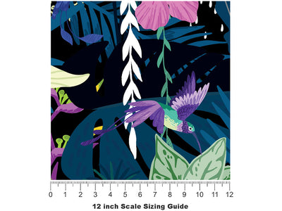 Pretty Pollinators Birds Vinyl Film Pattern Size 12 inch Scale~Rwraps Pretty Pollinators Birds Sizing Chart~2
