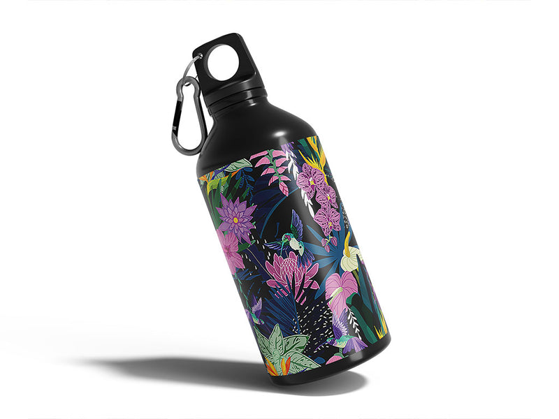 pretty pollinators bird Water Bottle DIY Stickers