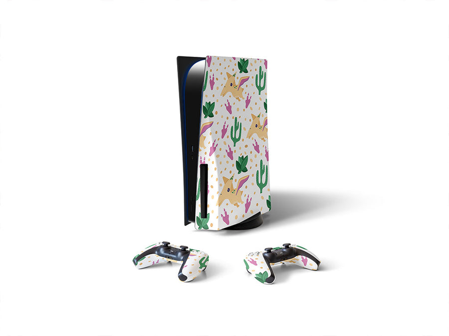 pretty pterodactyls dinosaur Sony PS5 DIY Skin