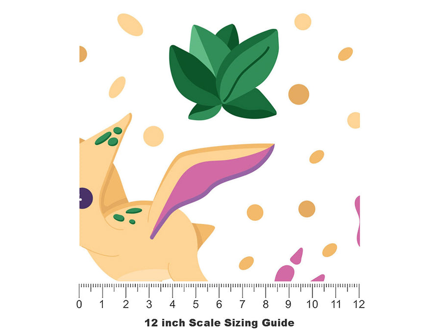 Pretty Pterodactyls Dinosaur Vinyl Film Pattern Size 12 inch Scale~Rwraps Pretty Pterodactyls Dinosaur Sizing Chart~2
