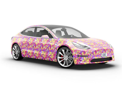 Pretty Waste Paint Splatter Vehicle Vinyl Wrap