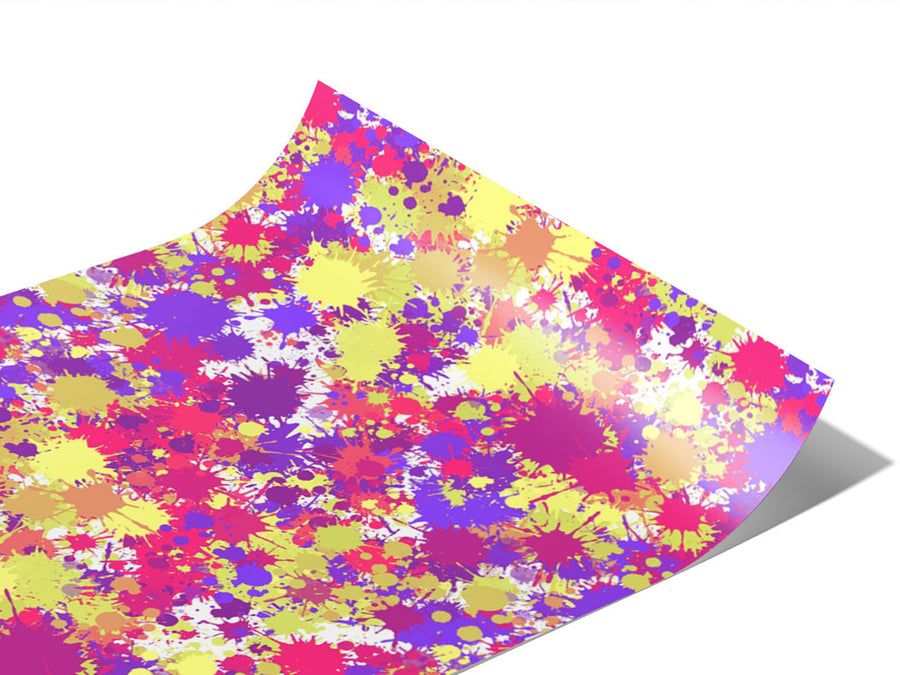Pretty Waste Paint Splatter Vinyl Wraps~Rwraps Series 914 Digitally Printed Vinyl Wrap~0
