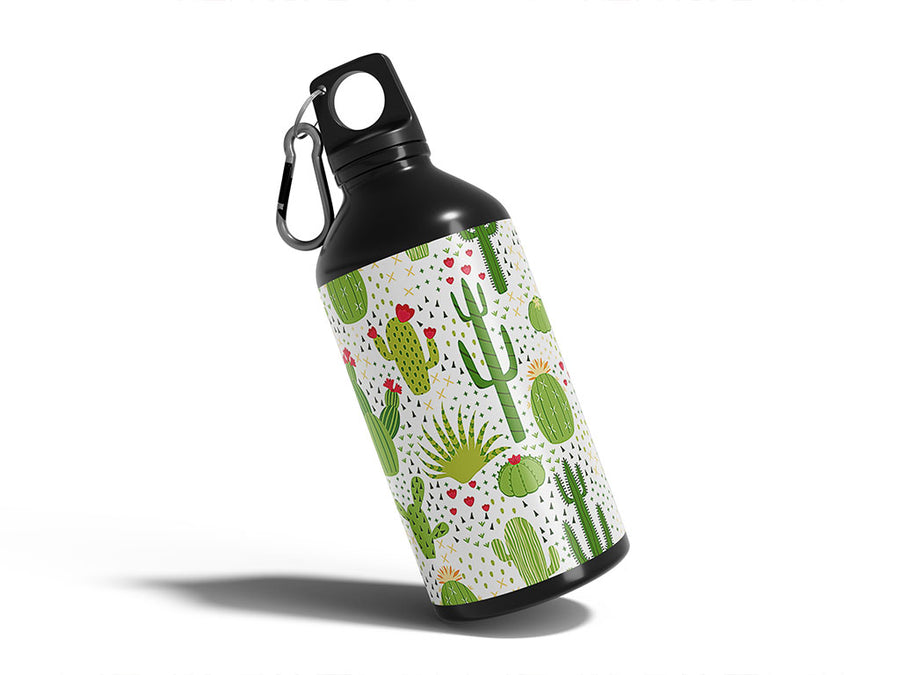 prickly pears cactus Water Bottle DIY Stickers