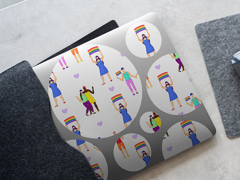 pride month  DIY Laptop Stickers