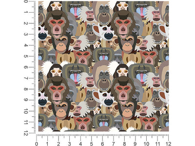 primate promenade animal 1ft x 1ft Craft Sheets