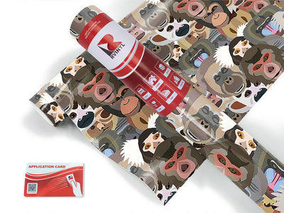 primate promenade animal Craft Vinyl Roll