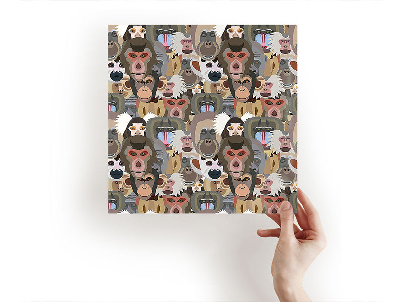 primate promenade animal Craft Sheets