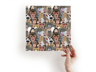 primate promenade animal Craft Sheets