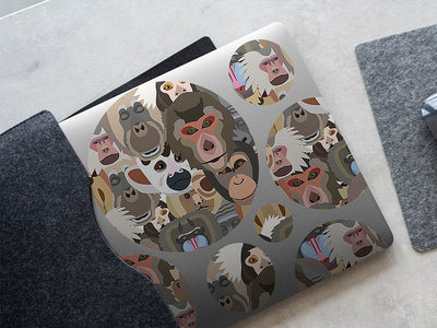 primate promenade animal DIY Laptop Stickers