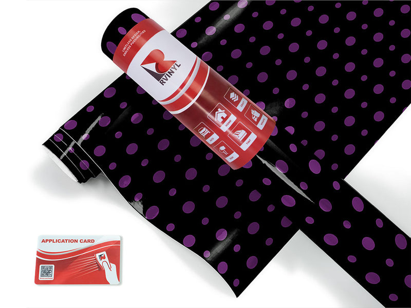 prime purple polka dot Craft Vinyl Roll