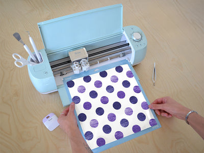 prime purple polka dot Cricut Compatible Vinyl