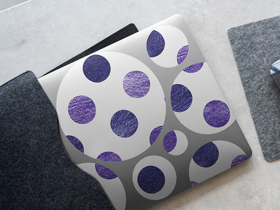 prime purple polka dot DIY Laptop Stickers