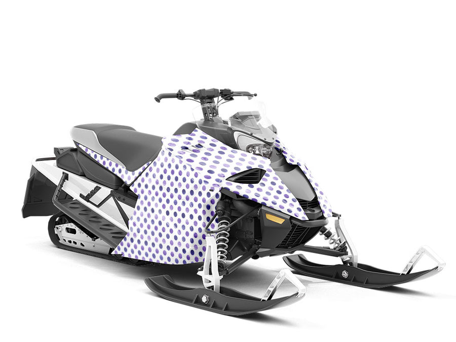 Prime Purple Polka Dot Custom Wrapped Snowmobile