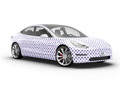 Prime Purple Polka Dot Vehicle Vinyl Wrap