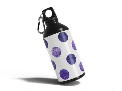 prime purple polka dot Water Bottle DIY Stickers