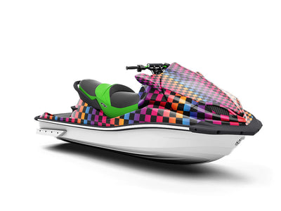 Prism Checkered Jet Ski Vinyl Customized Wrap