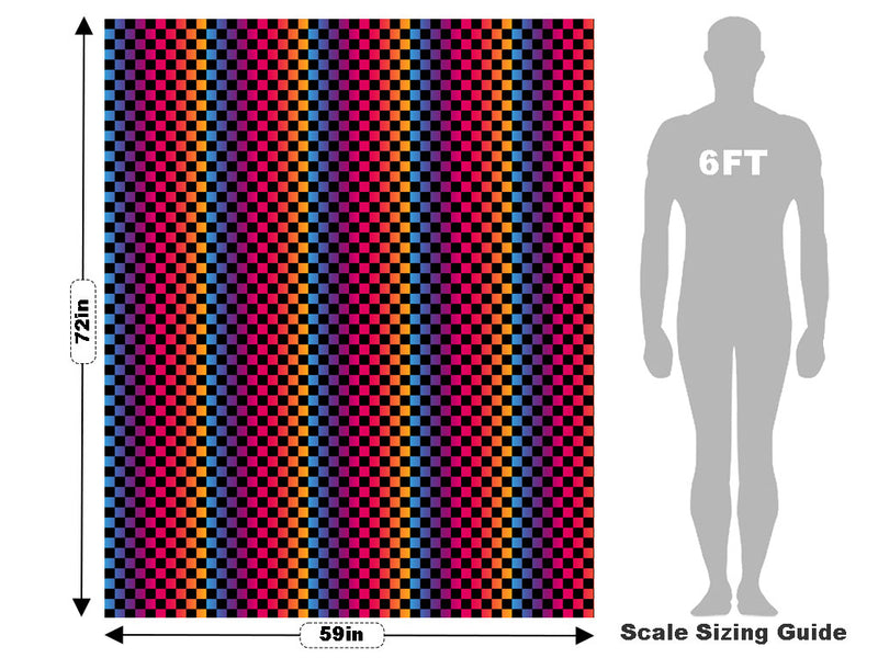 Prism Checkered Vehicle Wrap Scale~Rwraps Series 914 Prism Checkered Measurements~2