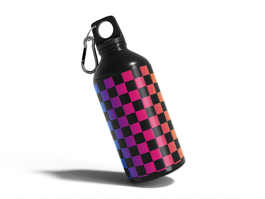 prism checkered Water Bottle DIY Stickers