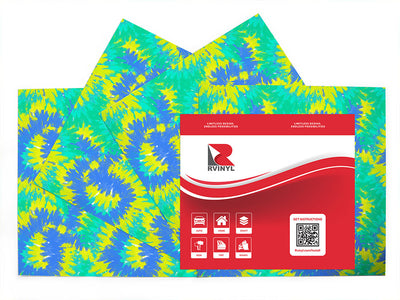 prismatic playground tie dye Craft Vinyl Sheet Pack