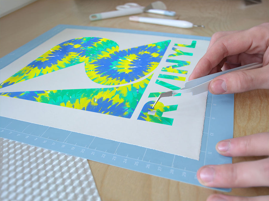 prismatic playground tie dye Easy Weed Craft Vinyl