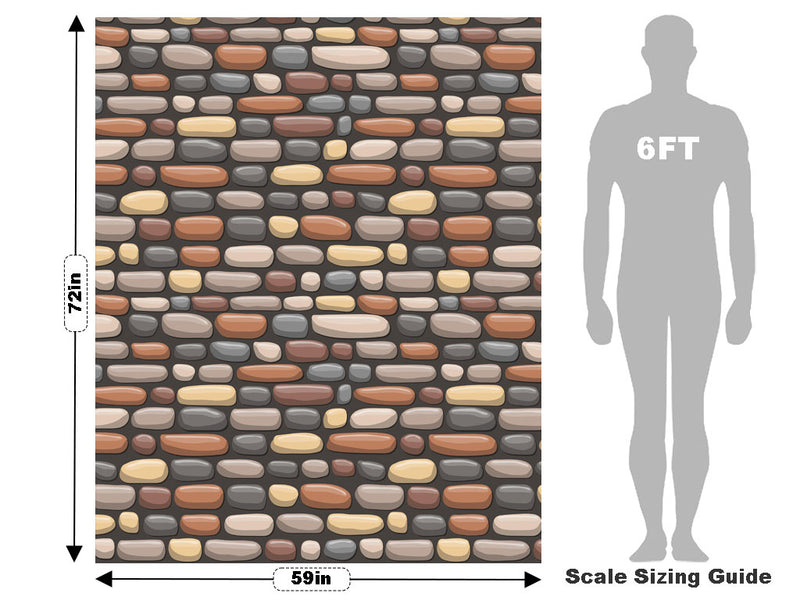 Private Drive Cobblestone Vehicle Wrap Scale~Rwraps Series 914 Private Drive Cobblestone Measurements~2