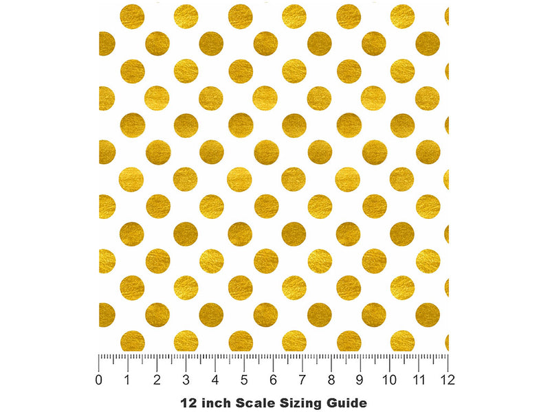 Proceed With Caution Polka Dot Vinyl Film Pattern Size 12 inch Scale~Rwraps Proceed With Caution Polka Dot Sizing Chart~2