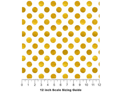 Proceed With Caution Polka Dot Vinyl Film Pattern Size 12 inch Scale~Rwraps Proceed With Caution Polka Dot Sizing Chart~2