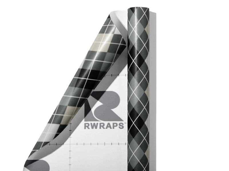 Professional Shadow Argyle Wrap Film Sheets~Rwraps Series 914 Professional Shadow Argyle Scrolled Sheet~3