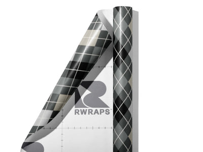 Professional Shadow Argyle Wrap Film Sheets~Rwraps Series 914 Professional Shadow Argyle Scrolled Sheet~3