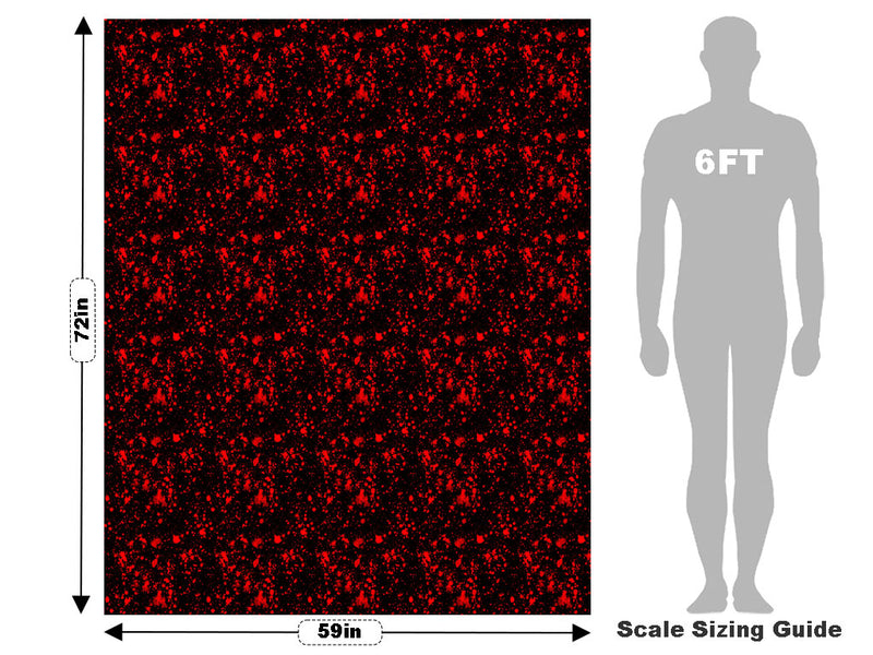 Profondo Rosso Paint Splatter Vehicle Wrap Scale~Rwraps Series 914 Profondo Rosso Paint Splatter Measurements~1