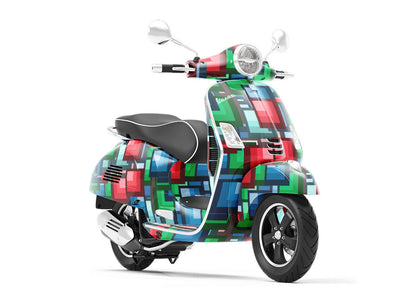 Programming Error Mosaic Vespa Scooter Wrap Film