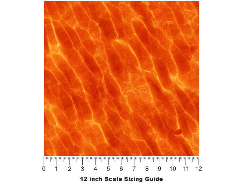 Promethean Gift Lava Vinyl Film Pattern Size 12 inch Scale~Rwraps Promethean Gift Lava Sizing Chart~2