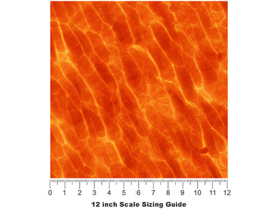 Promethean Gift Lava Vinyl Film Pattern Size 12 inch Scale~Rwraps Promethean Gift Lava Sizing Chart~2