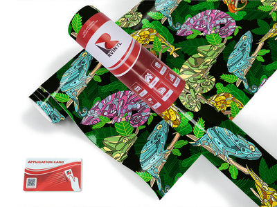 psychedelic chameleons animal Craft Vinyl Roll
