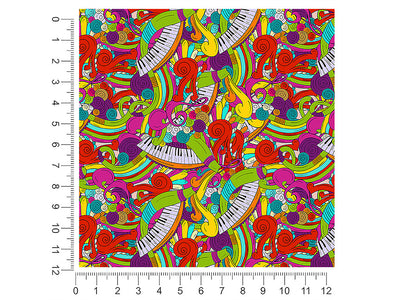 psychedelic chords music 1ft x 1ft Craft Sheets