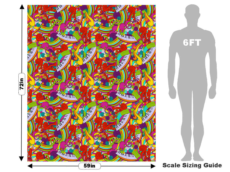 Psychedelic Chords Music Vehicle Wrap Scale~Rwraps Series 914 Psychedelic Chords Music Measurements~1