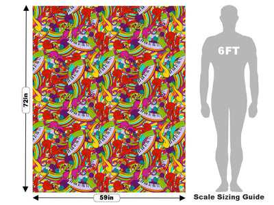 Psychedelic Chords Music Vehicle Wrap Scale~Rwraps Series 914 Psychedelic Chords Music Measurements~1