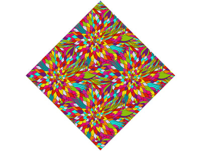 Psychedelic Flashback Floral Vinyl Wrap Pattern