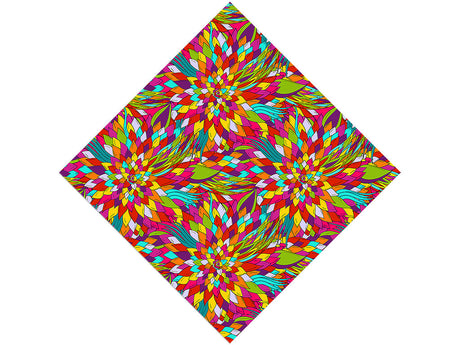 Psychedelic Flashback Floral Vinyl Wrap Pattern