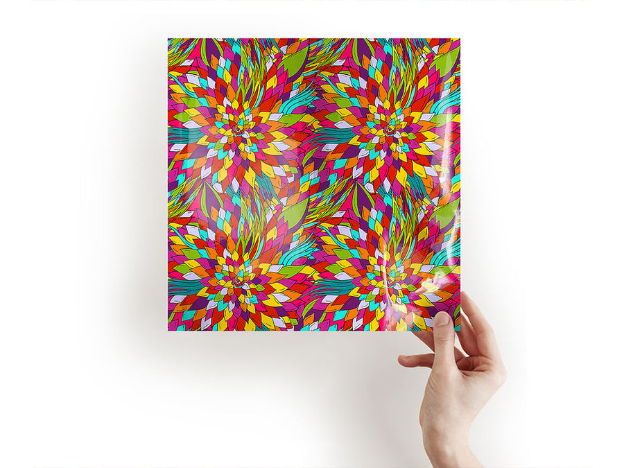 psychedelic flashback floral Craft Sheets