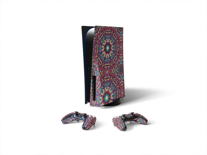 psychedelic gosper mandala Sony PS5 DIY Skin