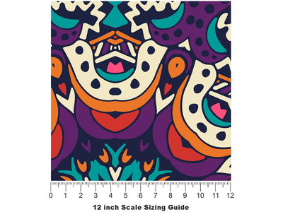 Psychedelic Gosper Mandala Vinyl Film Pattern Size 12 inch Scale~Rwraps Psychedelic Gosper Mandala Sizing Chart~2