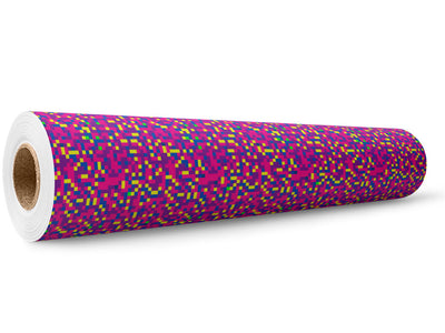 Psychedelic Phlox Pixel Wrap Film Wholesale Roll~Rwraps Series 914 Digitally Printed Vinyl Roll~5