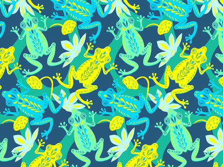 Psychedelic Pond Marine Life Vinyl Wrap Pattern~Rwraps Series 914 Digitally Printed Vinyl Wrap~0